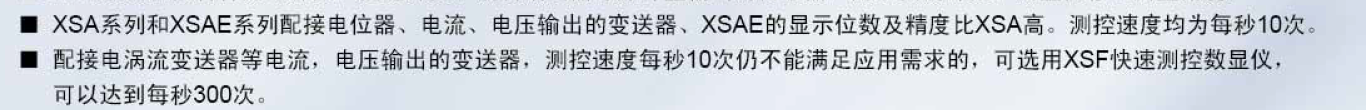 XSA/XST位移顯示儀表