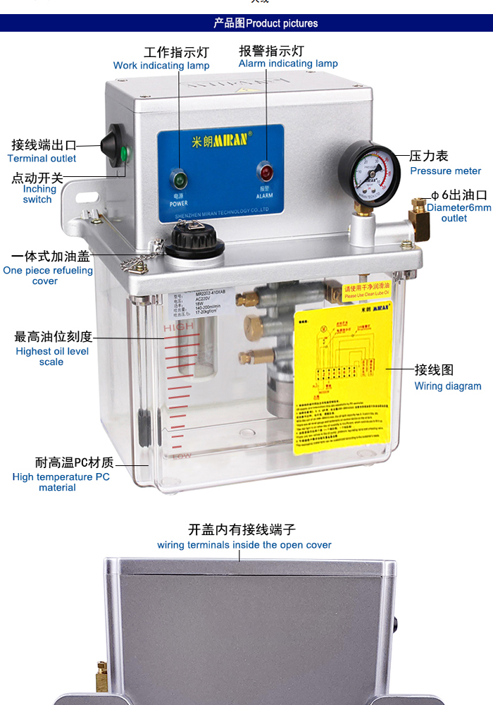 MR-2202 (4L)稀油電動(dòng)潤(rùn)滑油泵P L C型