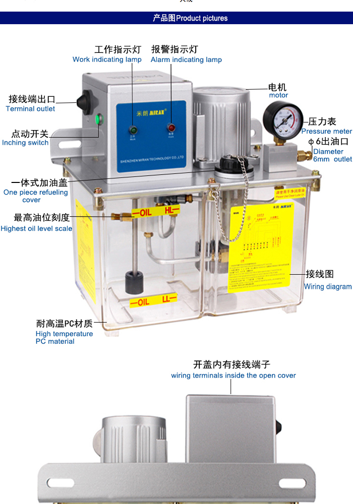 米朗MRG-3202 PLC型稀油油脂一體潤滑油泵（5L油脂泵）