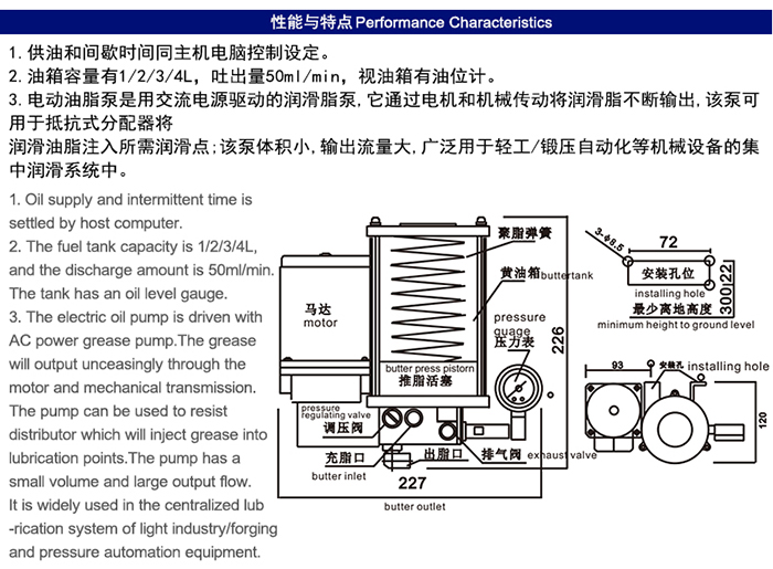  MGH-1205-100T PLC半自動黃油泵